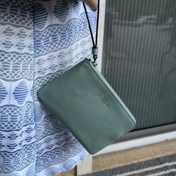 Coach Corner Zip Wristlet NWT - Picture 9 of 15